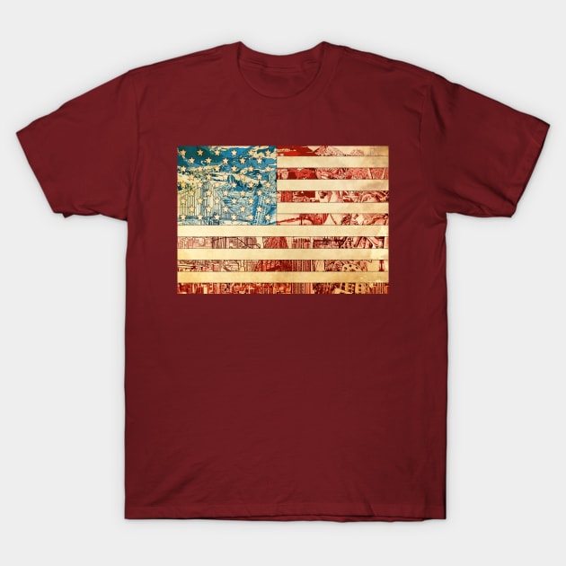 usa flag T-Shirt by BekimART